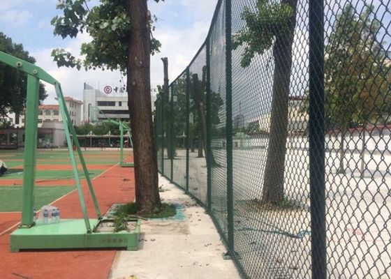 गर्म डूबा जस्ती 8FT डायमंड चेन लिंक बाड़ पर्यावरण के अनुकूल